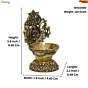 Brass lakshmi Diya  KBH10490