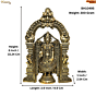 Brass Tirupati Balaji  Venkateshvara 6 Inch KBH10495