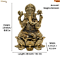 Brass Ganesha Idol  KBH10497