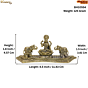 Brass Gaj Lakshmi Statue KBH10554
