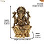 Brass Ganesha Idol  KBH10588