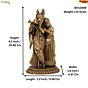 Brass Radha & Krishna KBH10589