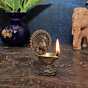 Brass Peacock Diya or Oil Lamp KBH10594