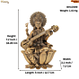 Brass Saraswati Idol KBH10599