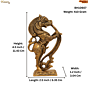Brass Lion Statue  KBH10607