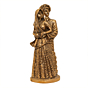 Brass Rajasthani Couple Showpiece 7 Inch KBH10614