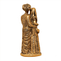 Brass Rajasthani Couple Showpiece 7 Inch KBH10614