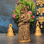 Brass Rajasthani Couple Showpiece 7 Inch KBH10614
