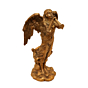 Brass Angel Blowing Horn Figurine KBH10615