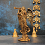 Brass Angel Blowing Horn Figurine KBH10615