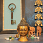 Brass Buddha Idol KBH10618