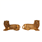 Brass Lion Pair 2 Inch KBH10619