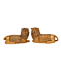 Brass Lion Pair 2 Inch KBH10619