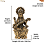 Brass Saraswati Maa Idol 4 Inch  KBH10664