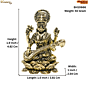 Brass Saraswati Maa Idol KBH10666