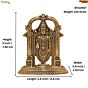 Brass Tirupati Balaji 3 Inch KBH10667
