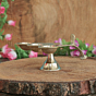 Handmade Brass Aarti Diya with Handle | KBH10675