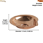 Traditional Brass Divi Diya Oil Lamp for Puja, Home Temple & Festival Decoration | Small Brass Puja Deepak, BH10694