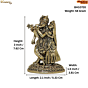 Brass Radha Krishna 3 Inch KBH10720