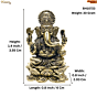 Brass Lord Ganesha Idol KBH10723