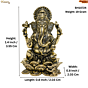 Brass Ganesha Idol KBH10724