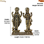 Brass Vishnu Lakshmi Statue KBH10725