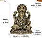 Brass Ganesha Idol KBH10733