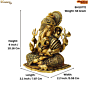 Brass Ganesha Idol  4 Inch KBH10772