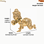 Brass Bal Krishna 1 Inch KBH10806