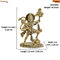Brass Hanuman Idol  Lord Hanuman Murti for Home Temple, Pooja Room & Spiritual Decor BH10807