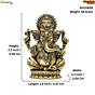 Brass Ganesha Idol  KBH10808