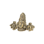 Mini Brass Balaji Face Idol KBH10820