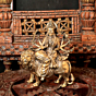Brass Ambe Maa Idol  Maa Durga ,Amba Mata Murti for Home Temple, Pooja Room & Spiritual Decor BH10835