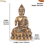 Brass Buddha Idol  KBH10847