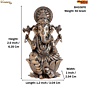 Brass Ganesha Idol  KBH10870