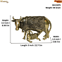 Brass Cow & Calf Statue KBH10875