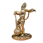 Brass Hanuman 7 Inch KBH10885