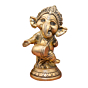 Brass Ganesha 5 Inch KBH10887