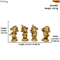 Brass Ganesha 5 Inch KBH10887