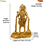 Brass Salangpur Hanuman Idol KBH10892