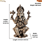 Brass Ganesha Idol  4 Inch  KBH10900
