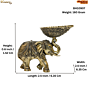 Brass Elephant Diya  KBH10907