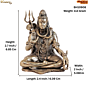 Brass Shiva Idol KBH10908