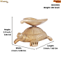 Brass Tortoise Diya or Oil Lamp KBH10931