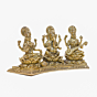 Brass Ganesh, Laxmi Maa and Saraswati Maa Idol KBH10945