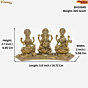 Brass Ganesh, Laxmi Maa and Saraswati Maa Idol KBH10945