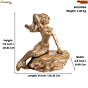 Brass Mermaid statue KBH10954