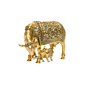 Brass Cow & Calf  Statue KBH10961
