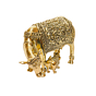 Brass Cow & Calf  Statue KBH10961