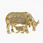 Brass Cow & Calf  Statue KBH10961